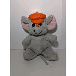 VTG Bernard Disney Rescuers Down Under Plush 12" Stuffed Animal Gray Mouse